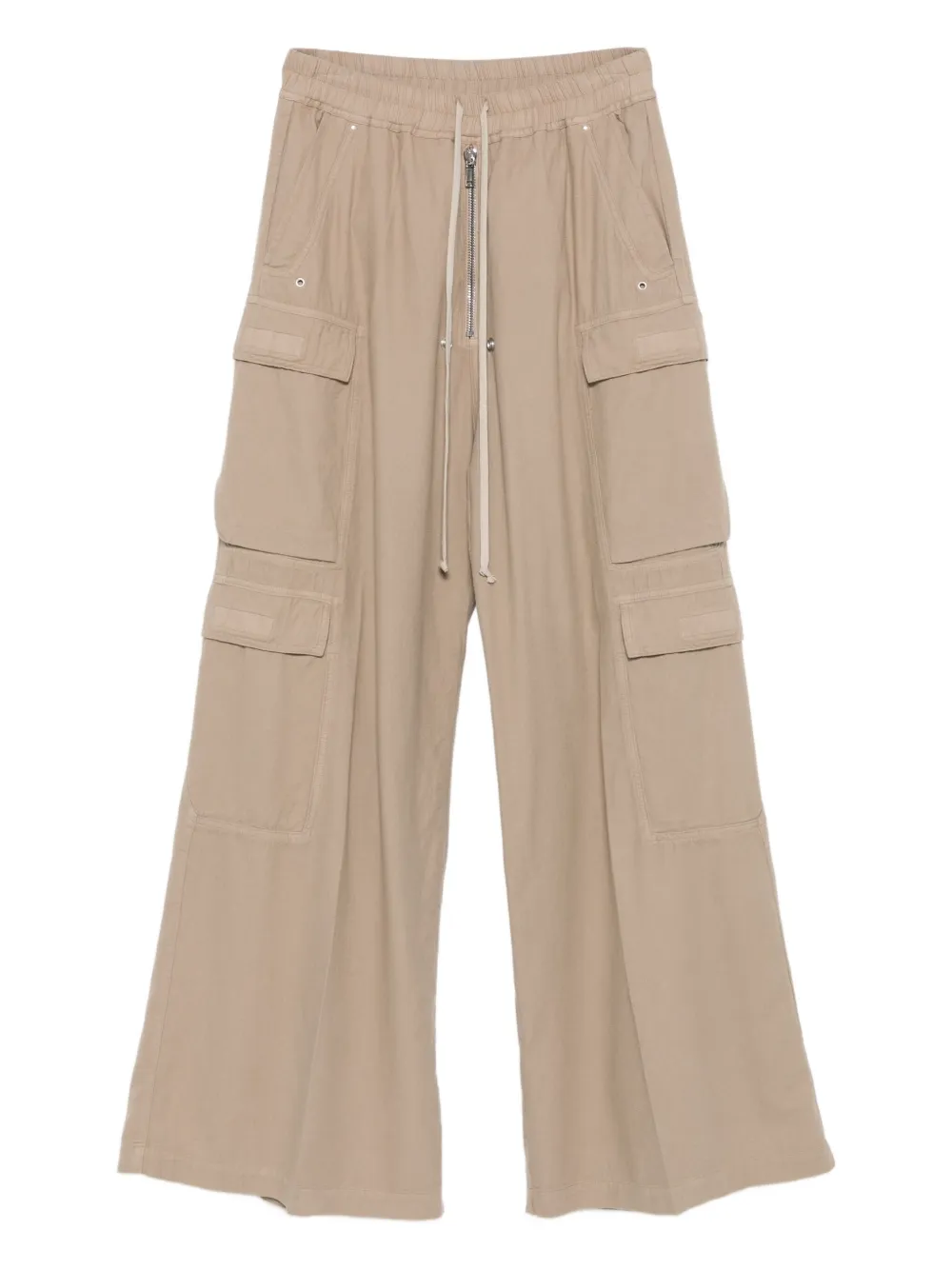 Rick Owens Double Cargo Jumbo Belas Trousers In Neutral