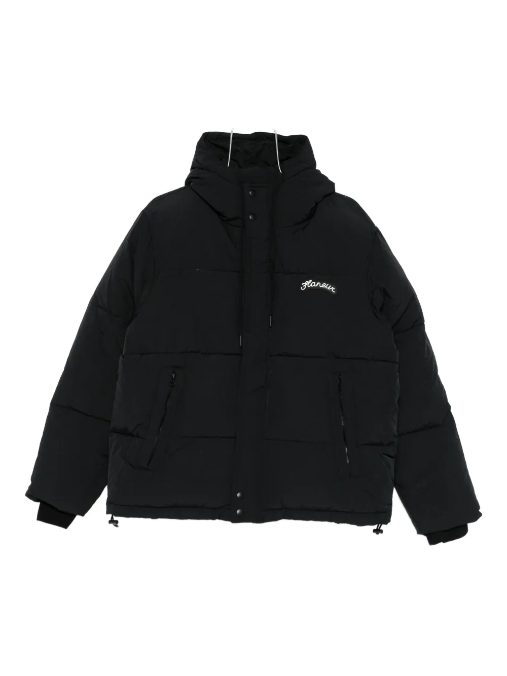FLÂNEUR hooded padded jacket | Black | Image 1