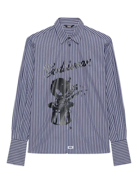 GCDS striped graphic over shirt