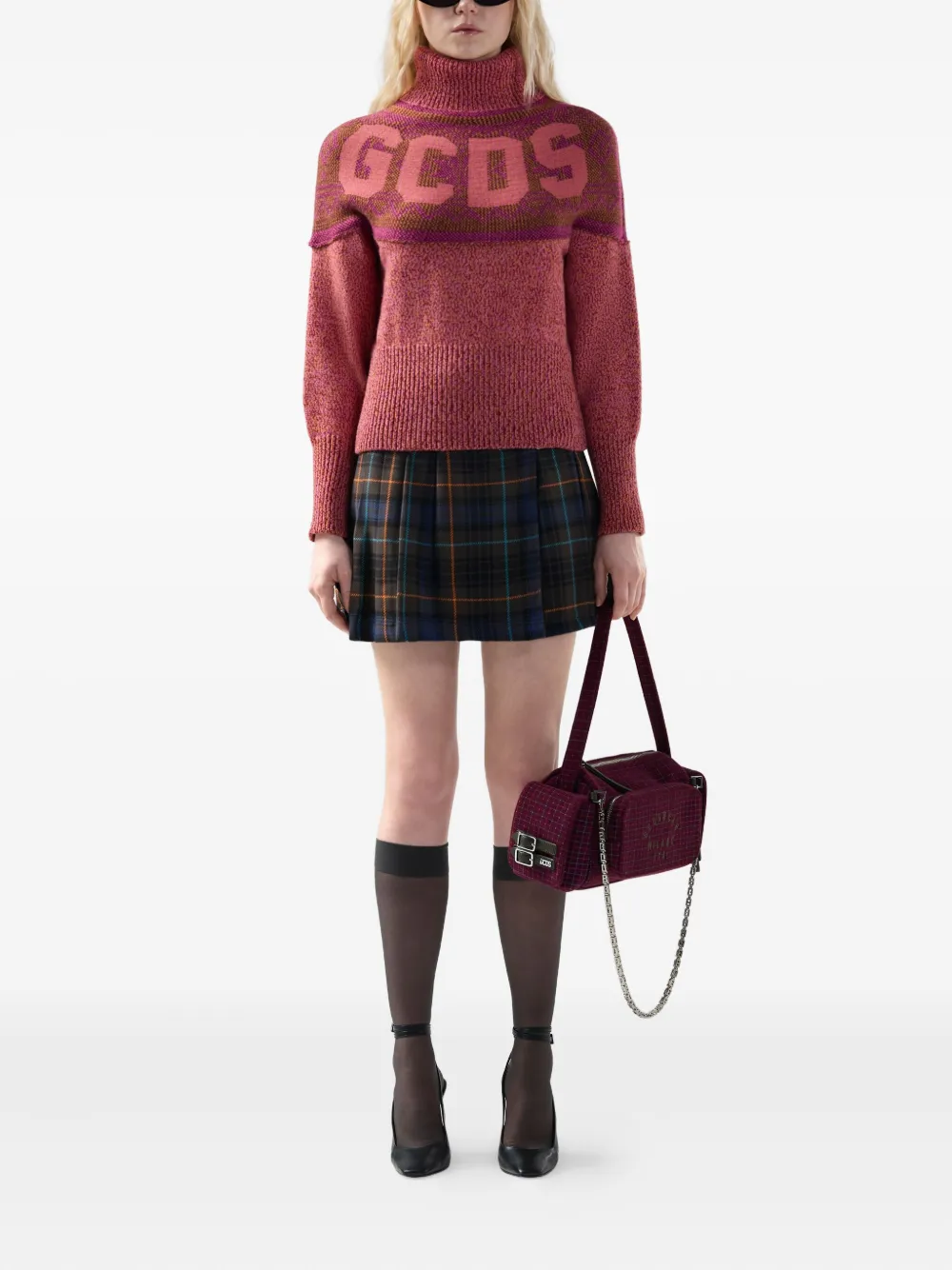 GCDS turtleneck knit jumpers | Knitted Sweaters | Image 2