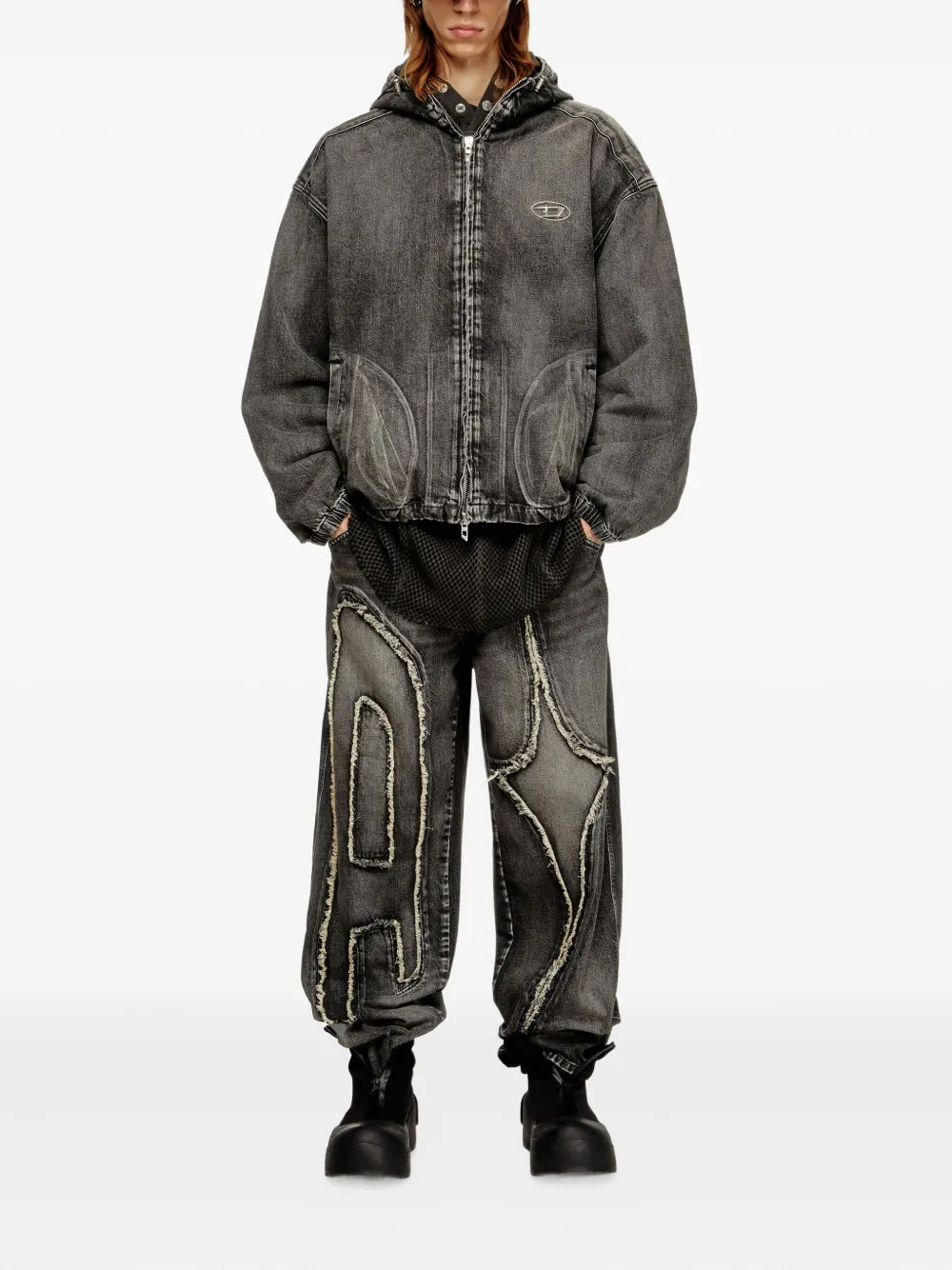 Diesel x Thug Club hooded denim jacket | Denim Jackets | Image 2