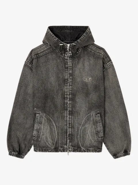 Diesel chamarra de mezclilla con capucha en colaboración con Thug Club