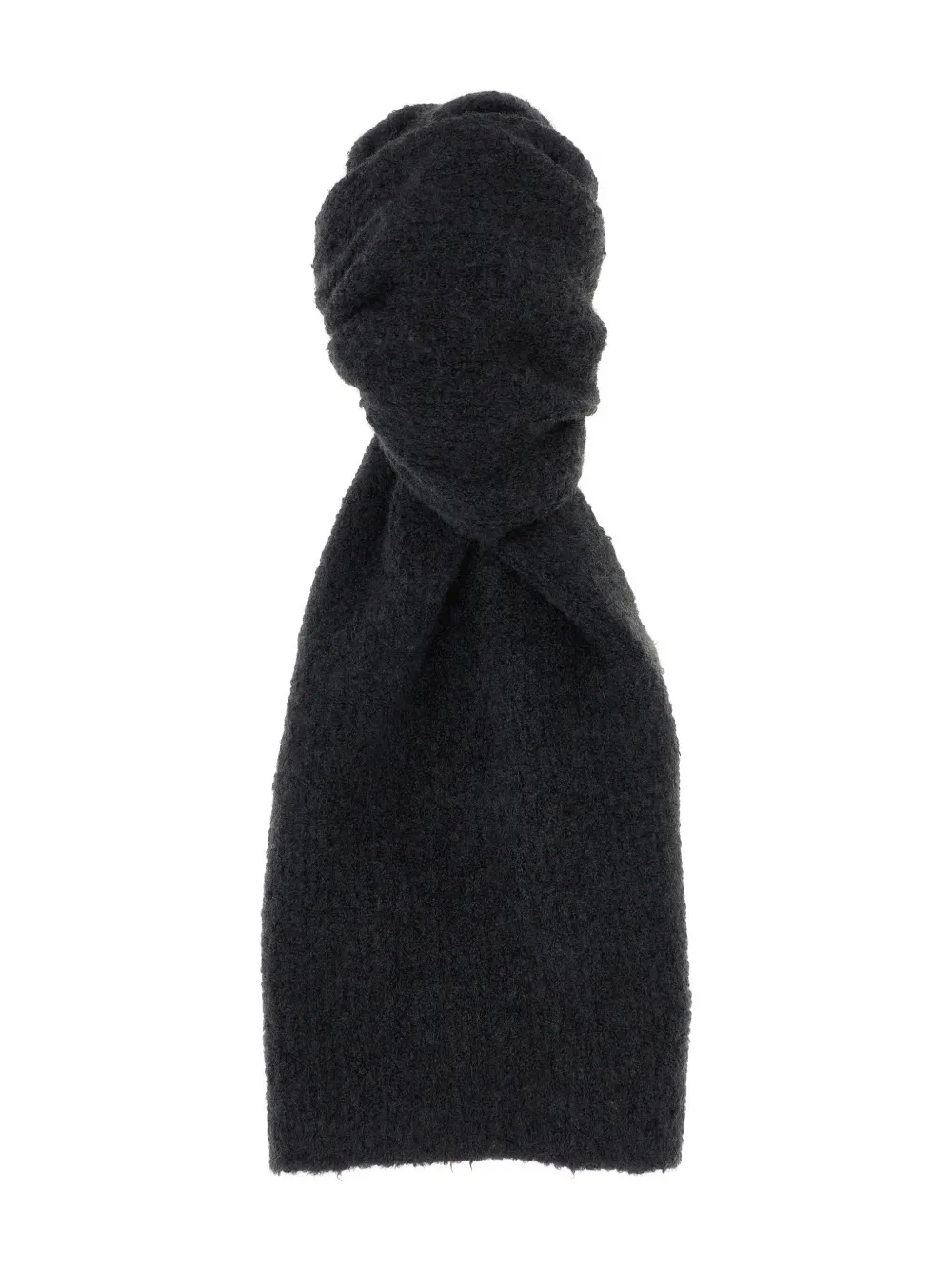 The Row Textured Fabric Scarf Soft Finish In Gray