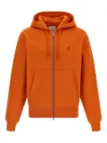Gramicci zip-front embroidered hoodie - Orange