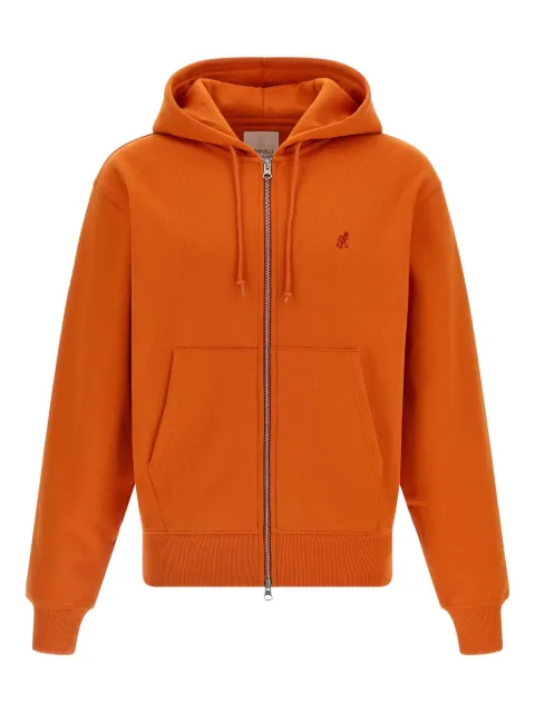 Gramicci zip-front embroidered hoodie