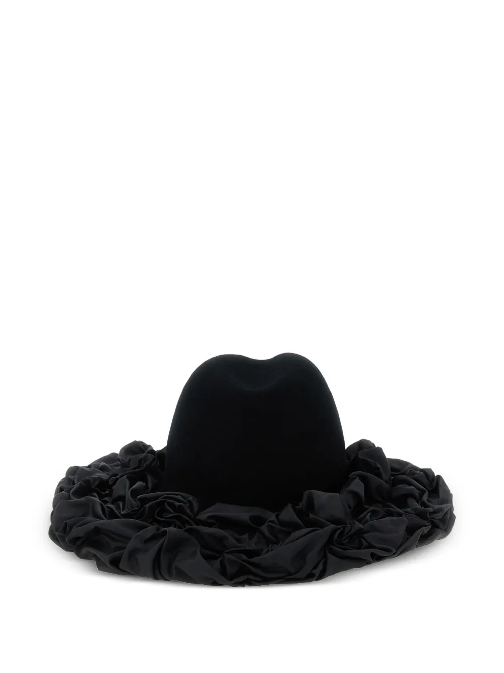 Comme Des Garçons  x Hizume ruffled wide-brim hat | Black | Image 1