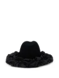 Comme Des Garçons x Hizume ruffled wide-brim hat - Black