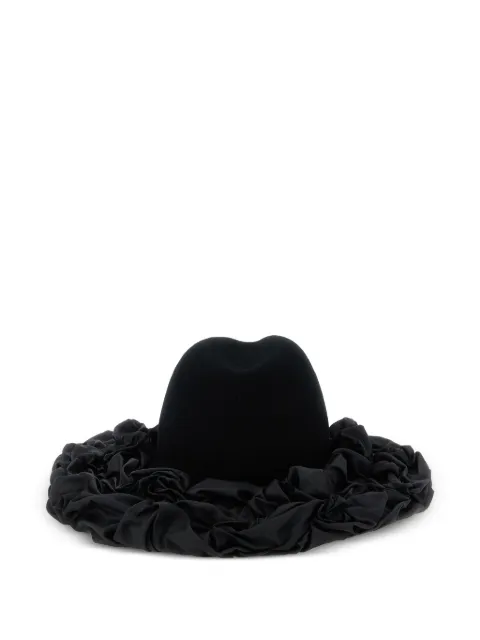 Comme Des Garçons  x Hizume ruffled wide-brim hat