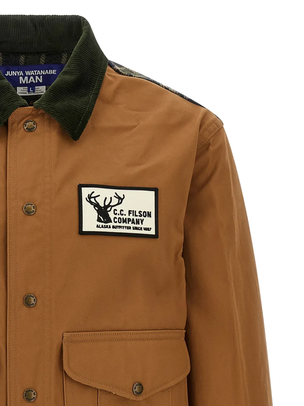 Junya Watanabe X Filson Check-wool Jacket In Brown