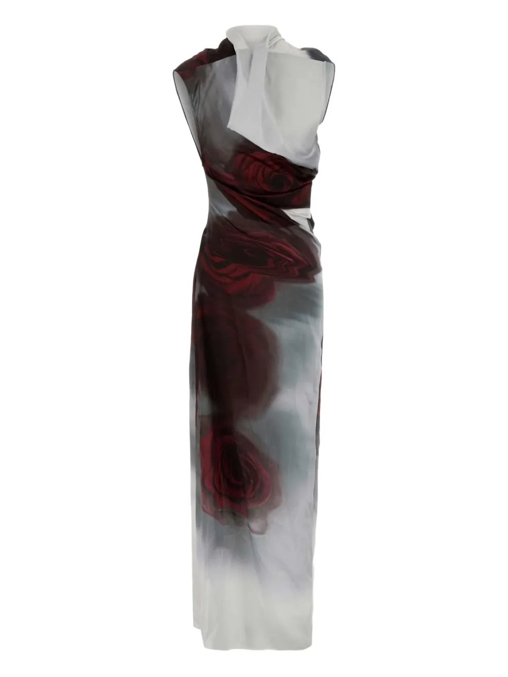 Jean Paul Gaultier Jurk met rozenprint - Wit
