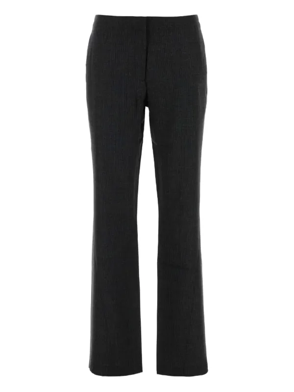 OUR LEGACY Embroidered Wool Trousers in Grey