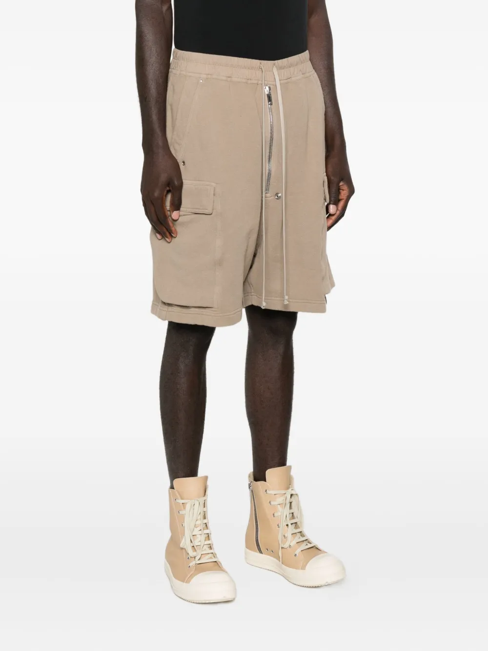 Rick Owens Drkshdw Cargobela Cargo Shorts In Neutral