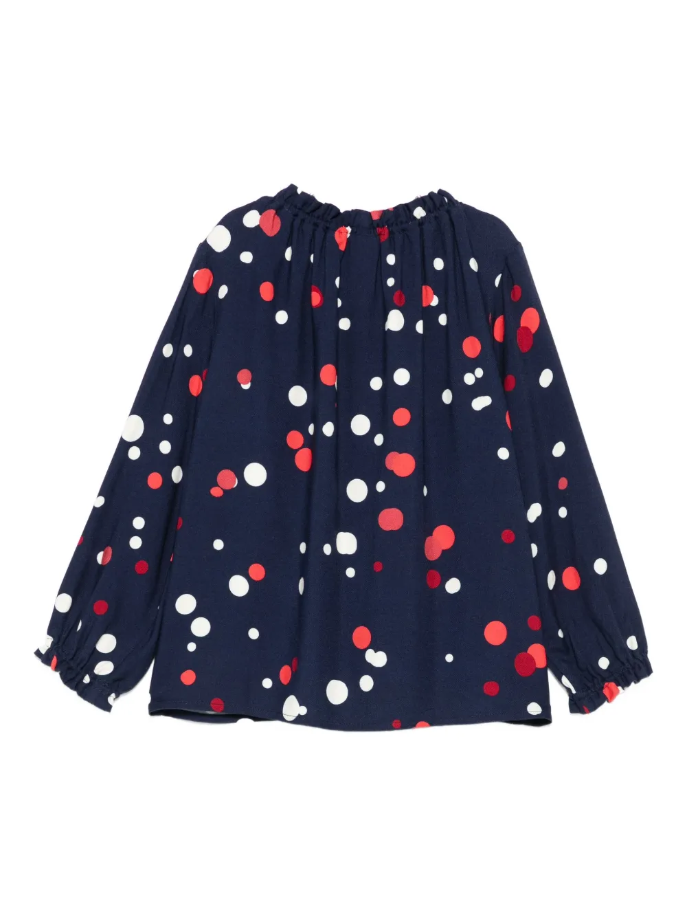 Il Gufo Polka Dot-pattern Blouse In Blue