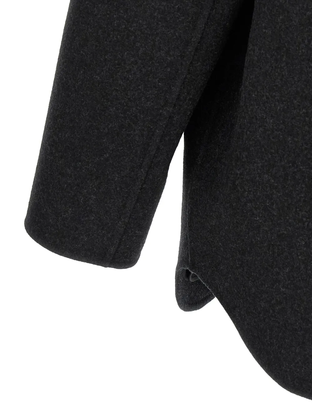 Fendi Felt Wool Coat Coats And Trench Coats Gray In Gray