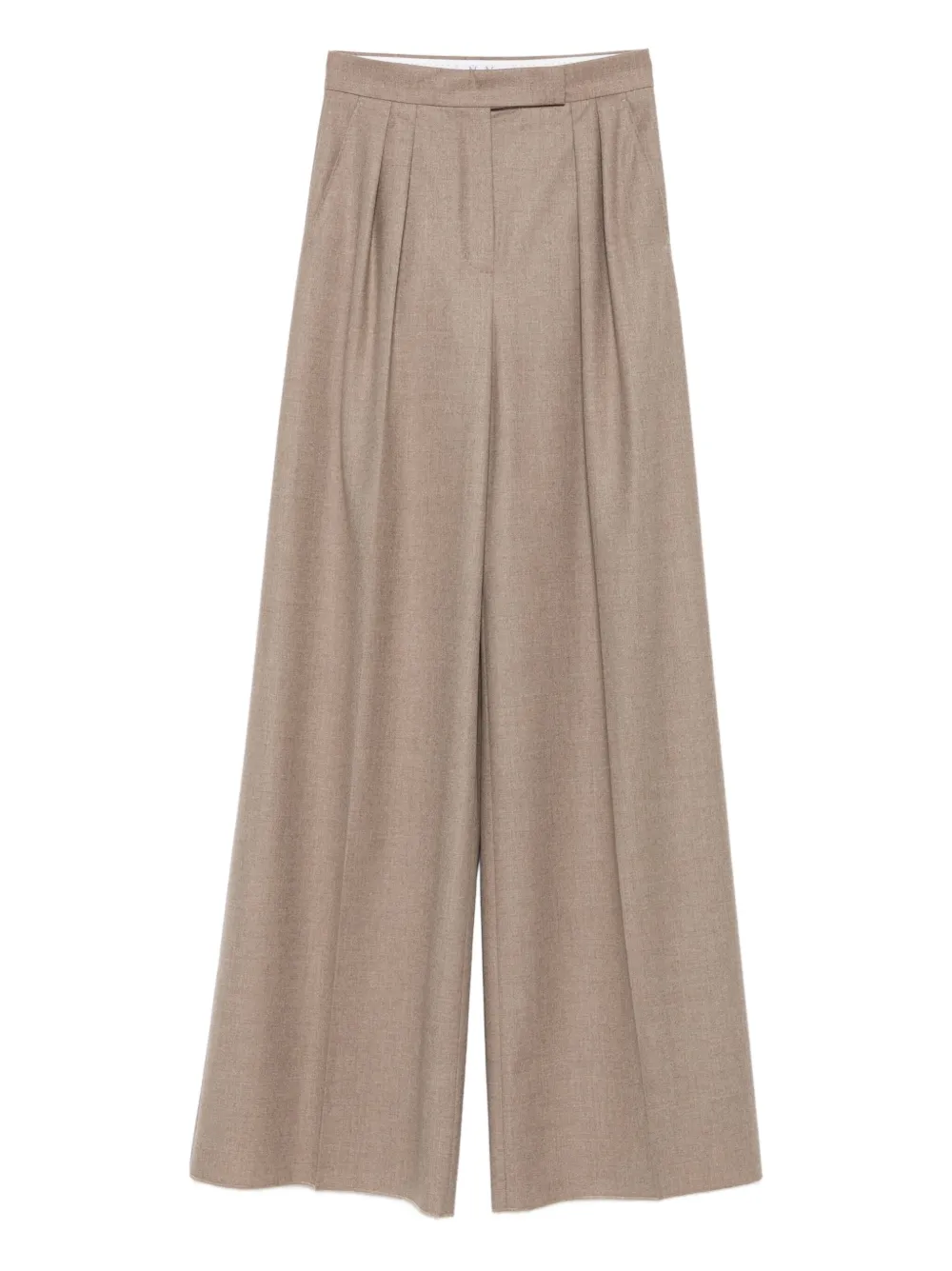 Max Mara pleated-front cashmere trousers | Neutrals | Image 1