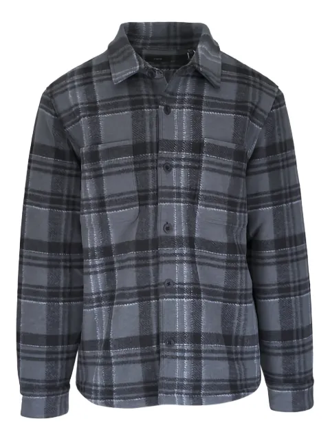 Vince chest-pocket plaid-pattern shirt