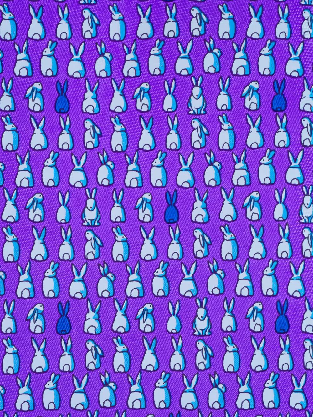 Zegna patterned tie - Paars