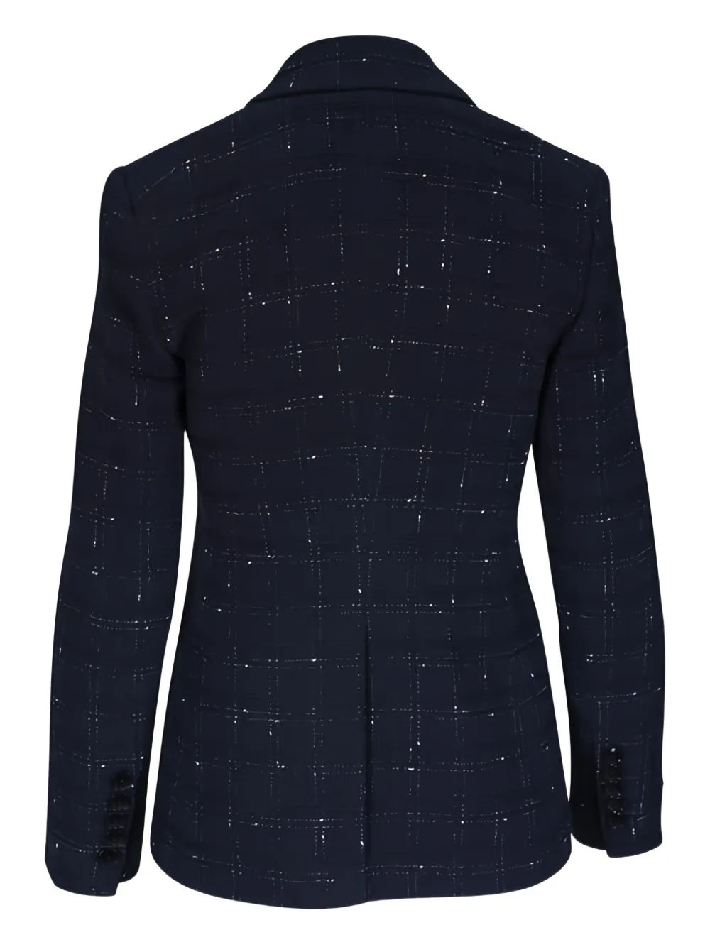 Veronica Beard Checked Double-breasted Jacket In Blue