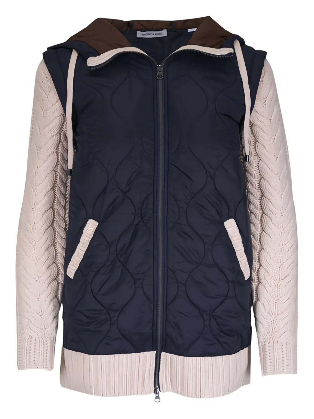 Veronica Beard Barrows quilted hooded jacket - Blau