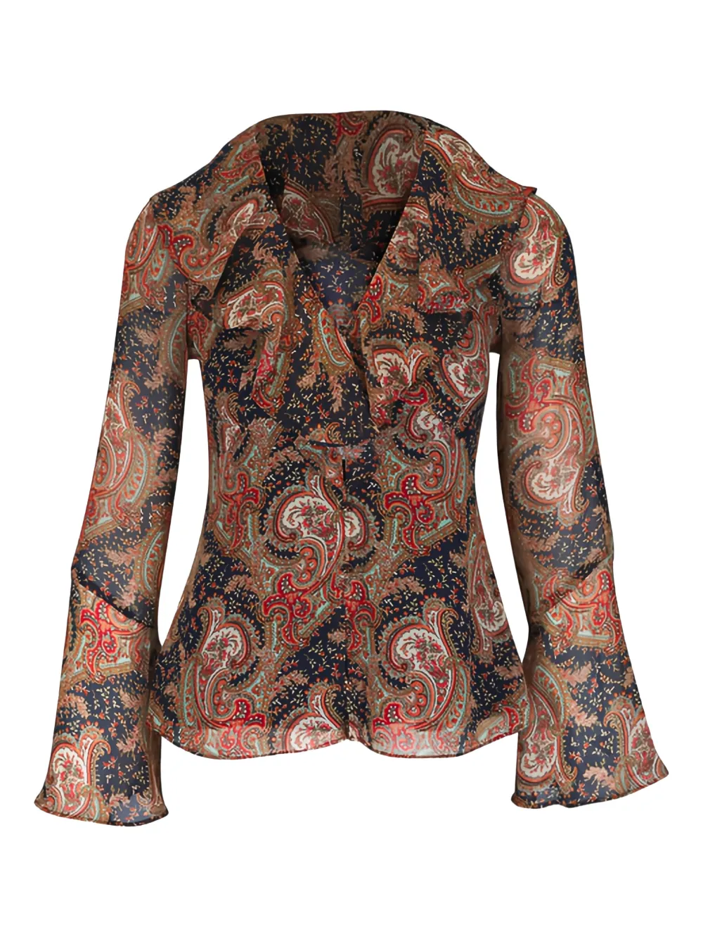 Veronica Beard Kyrie paisley-print blouse - Blue