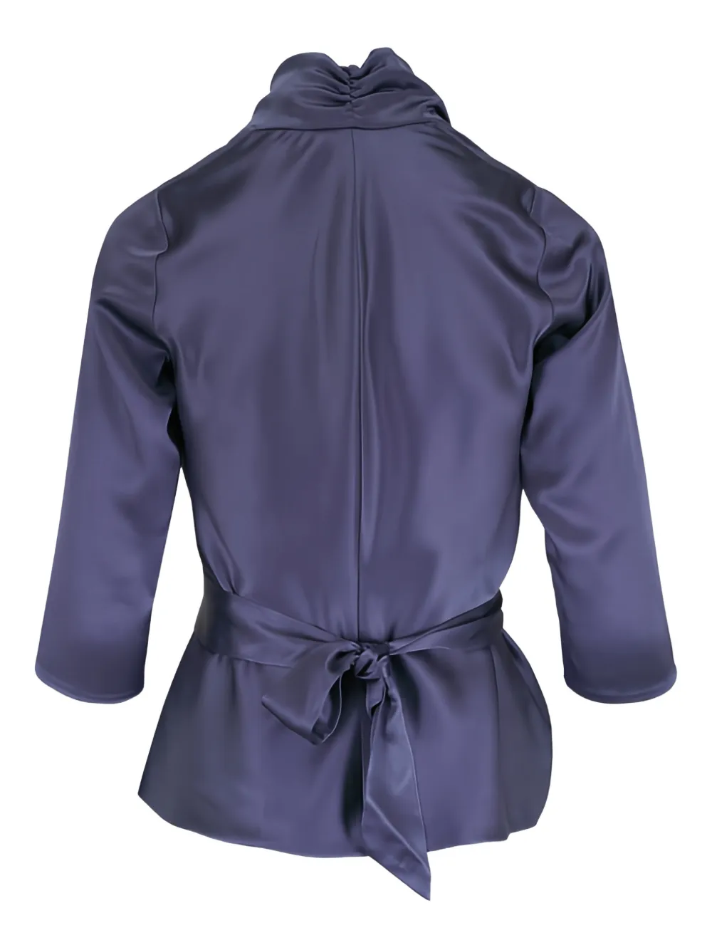 Peter Cohen Silk Wrap Blouse - Purple 