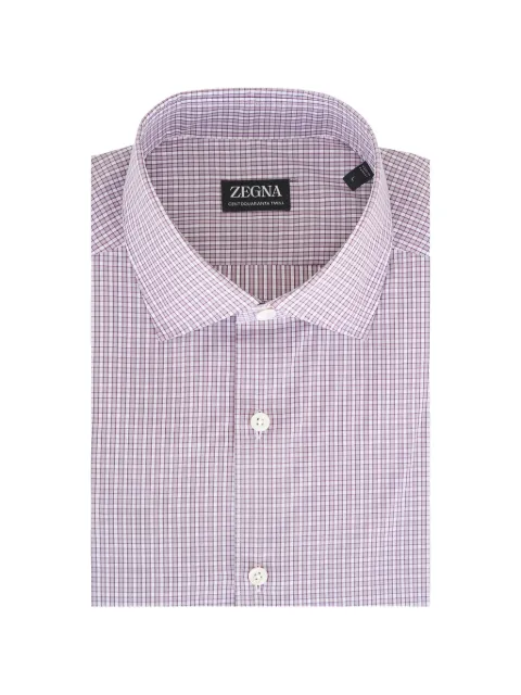 Zegna checked button shirt