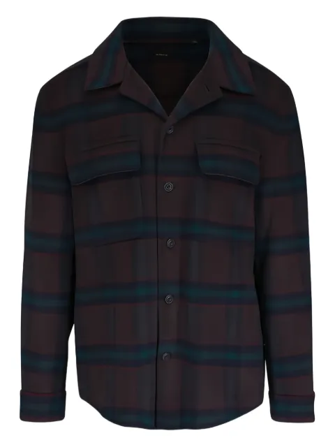 Vince plaid flap-pocket shirt jacket