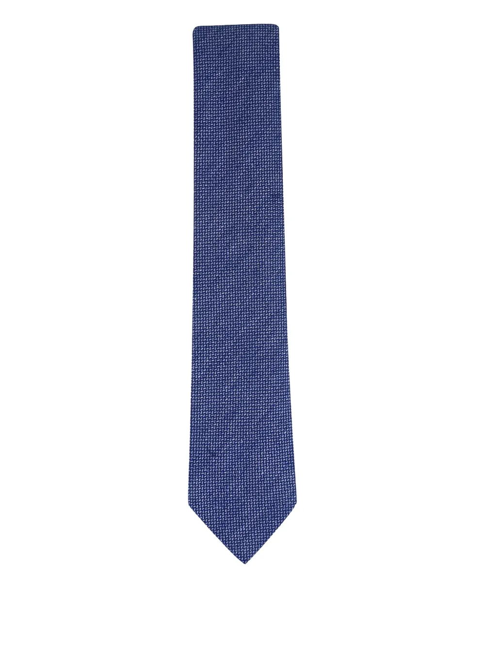 Zegna textured tie - Blu