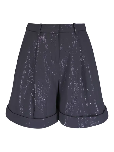 TWP Cisco sequin cuffed shorts