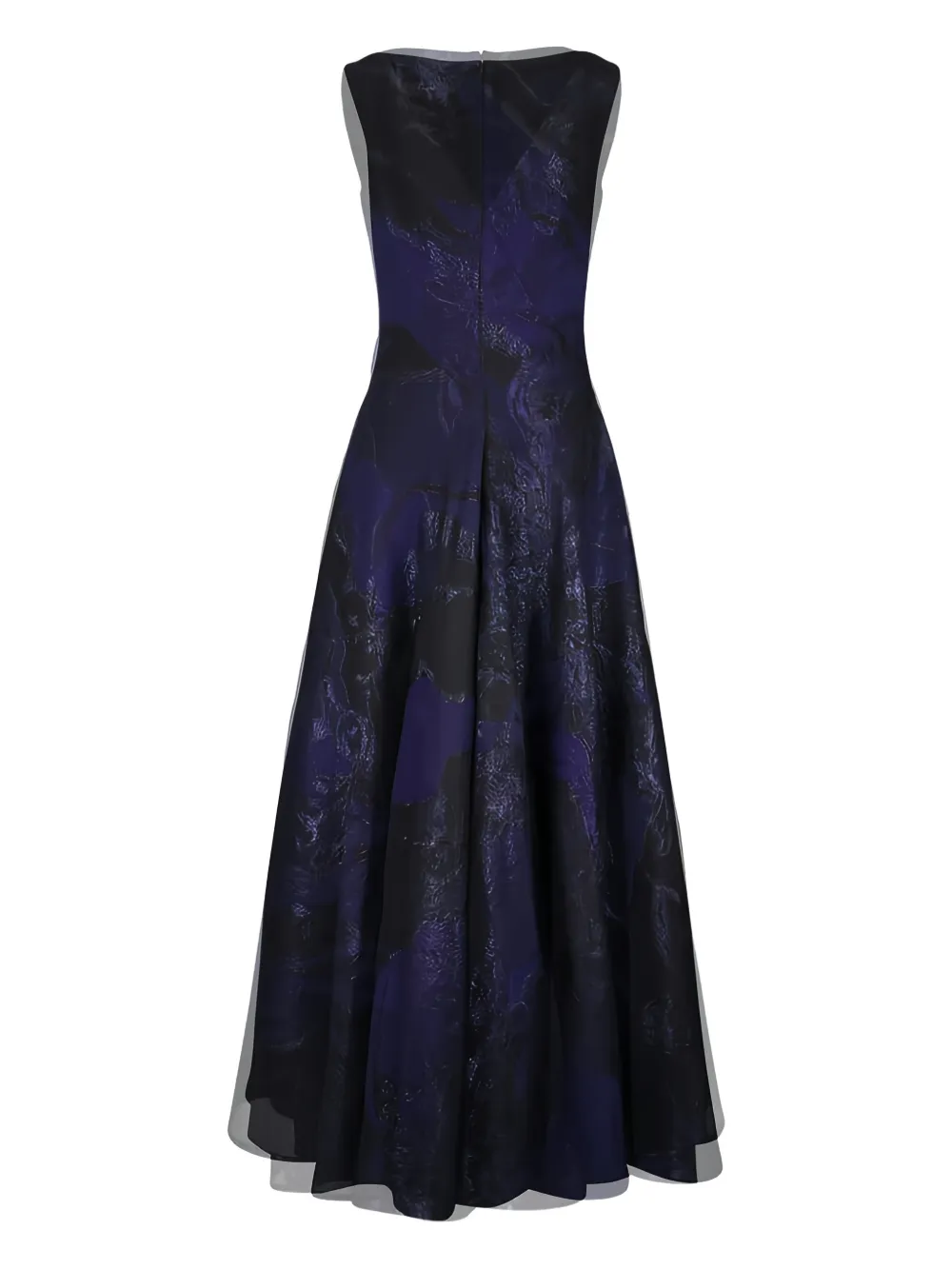 Talbot Runhof floral sleeveless maxi dress - Blu