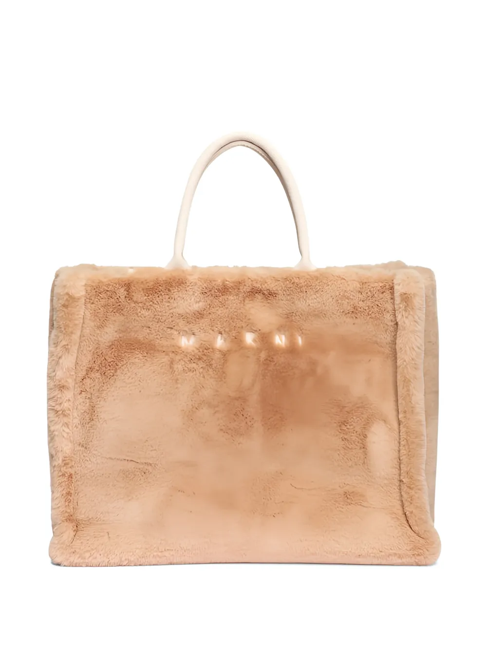 Marni faux-fur tote bag - Toni neutri