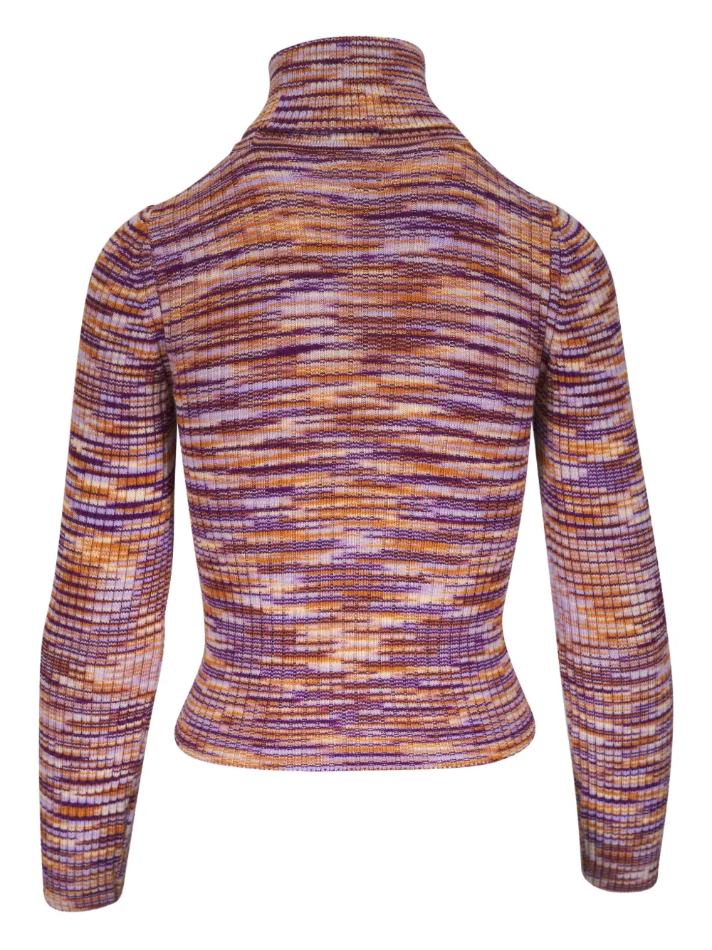 Mother Stripe Turtleneck Sweater In Pink