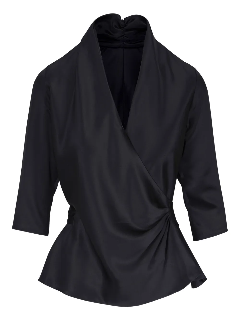 Peter Cohen belted silk blouse | Black | Image 1