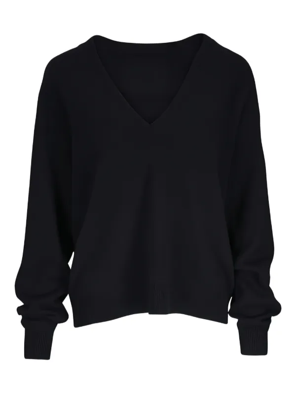 Nili Lotan Feron V-neck Sweater in Black