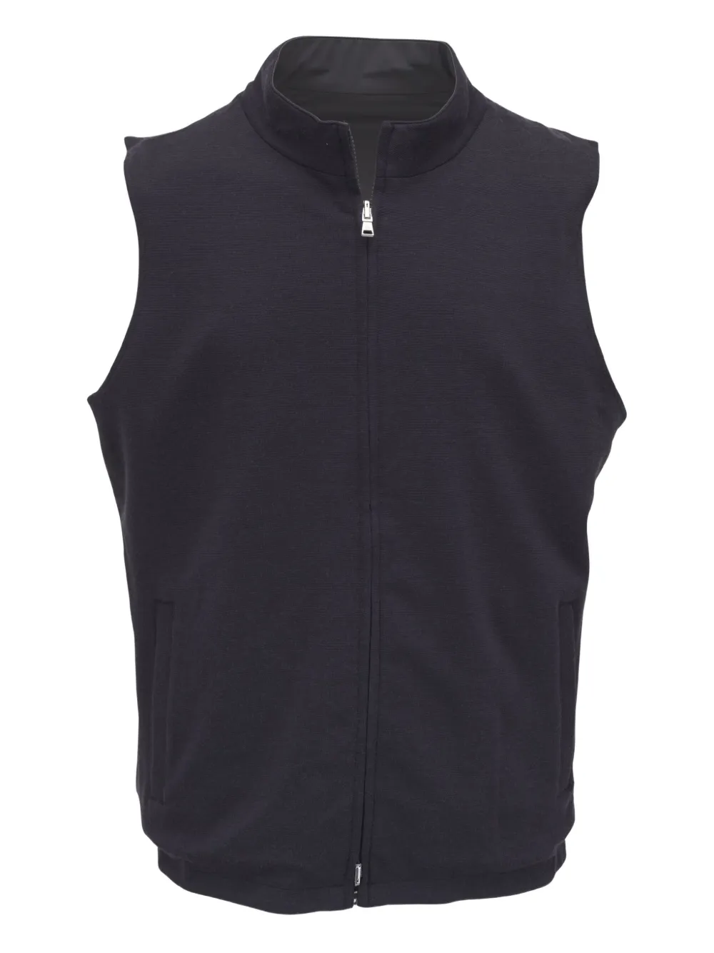 Peter Millar Ryder Zip-neck Gilet In Green