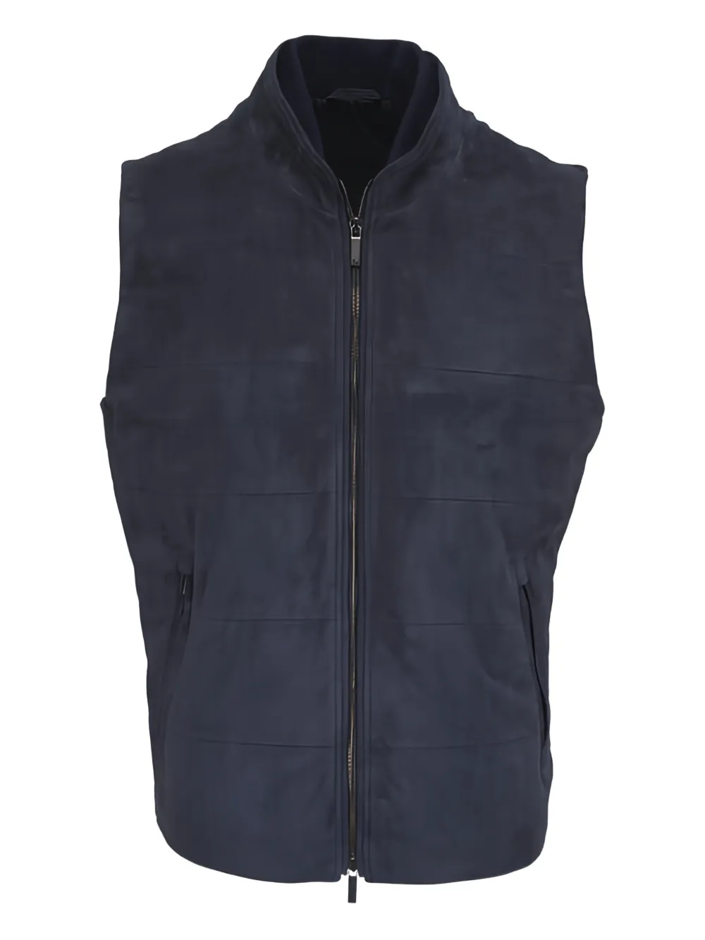 Maurizio Baldassari zip quilted gilet - Blu
