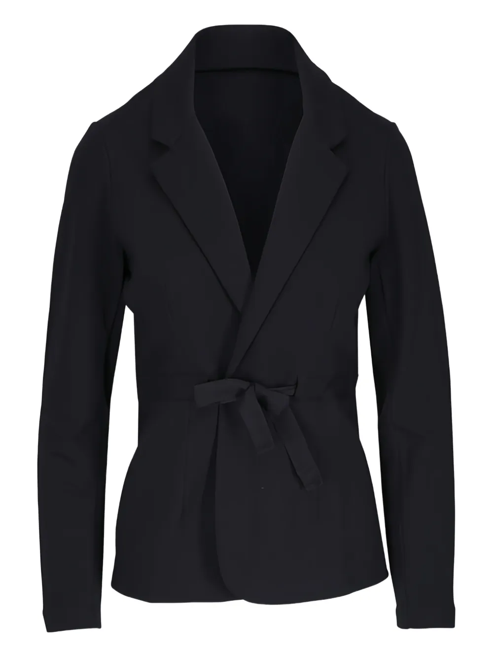 Majestic Filatures tie-waist blazer - Nero