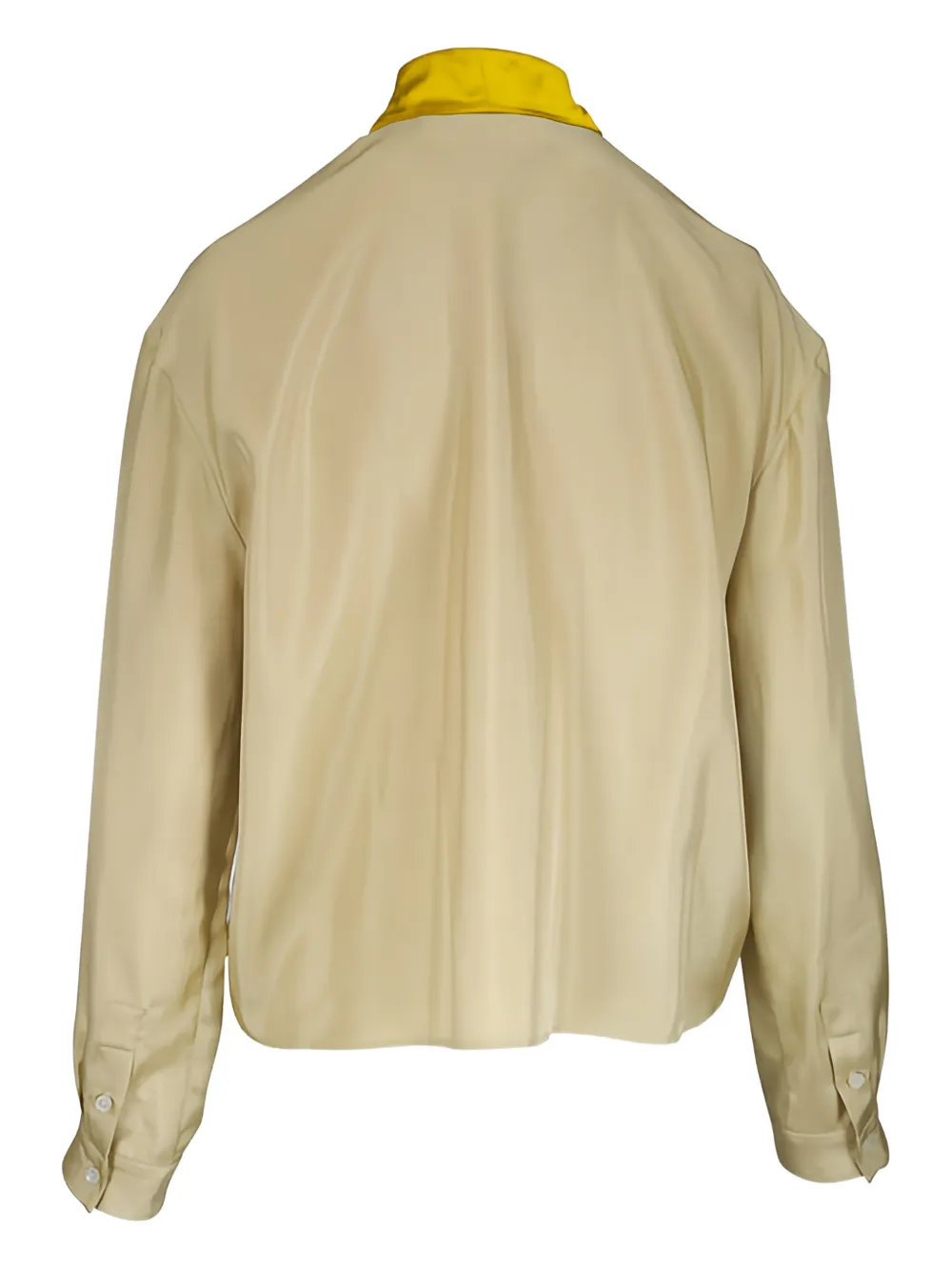 Marni tie-neck shirt - Beige
