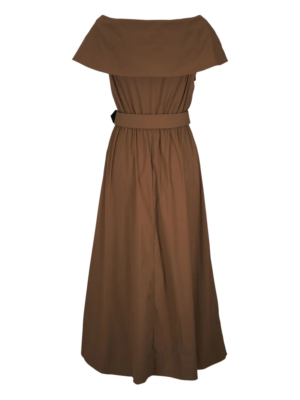 Lela Rose Midi-jurk met ceintuur - Bruin