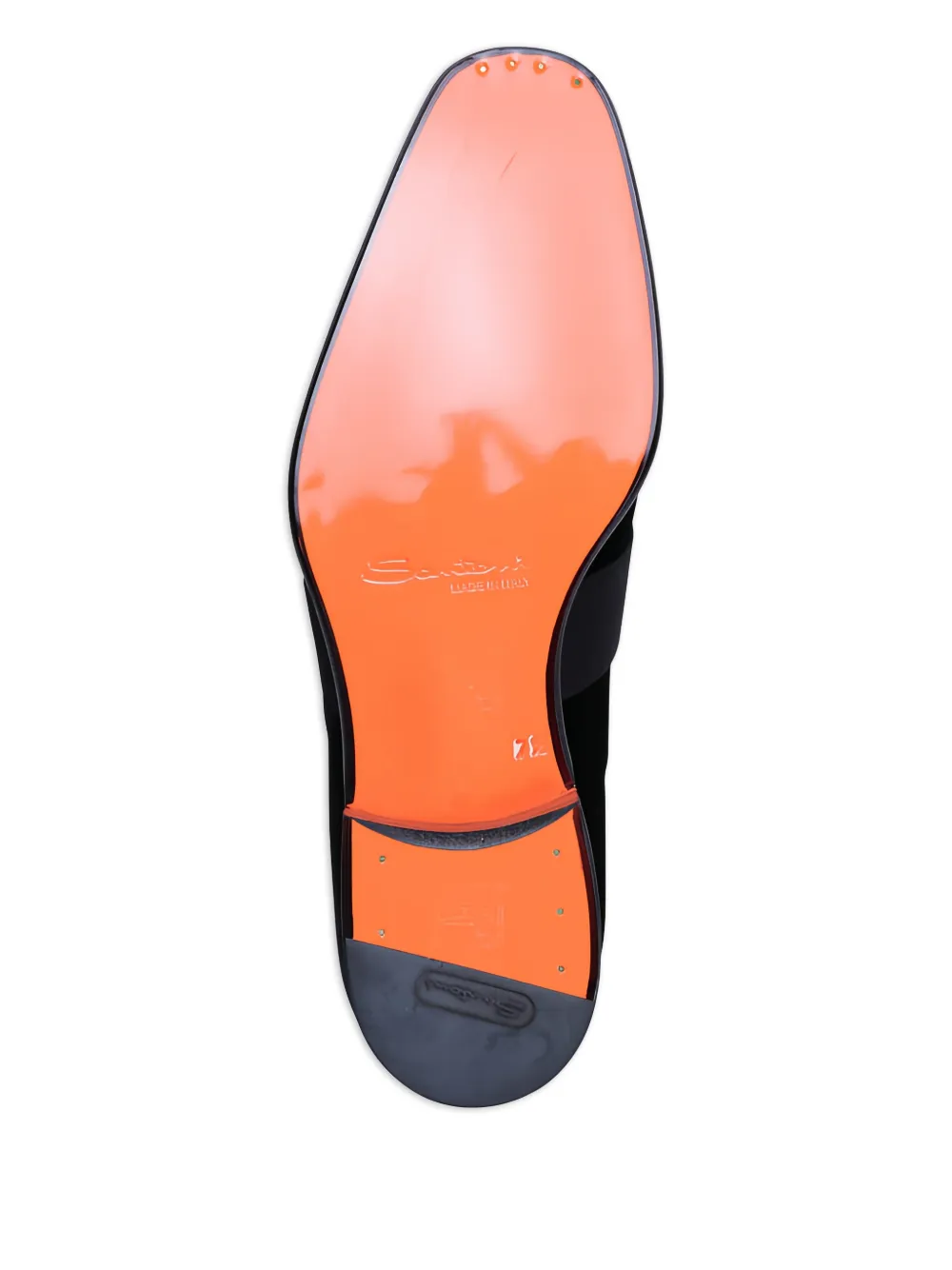 Santoni Isomer fluwelen loafers Zwart