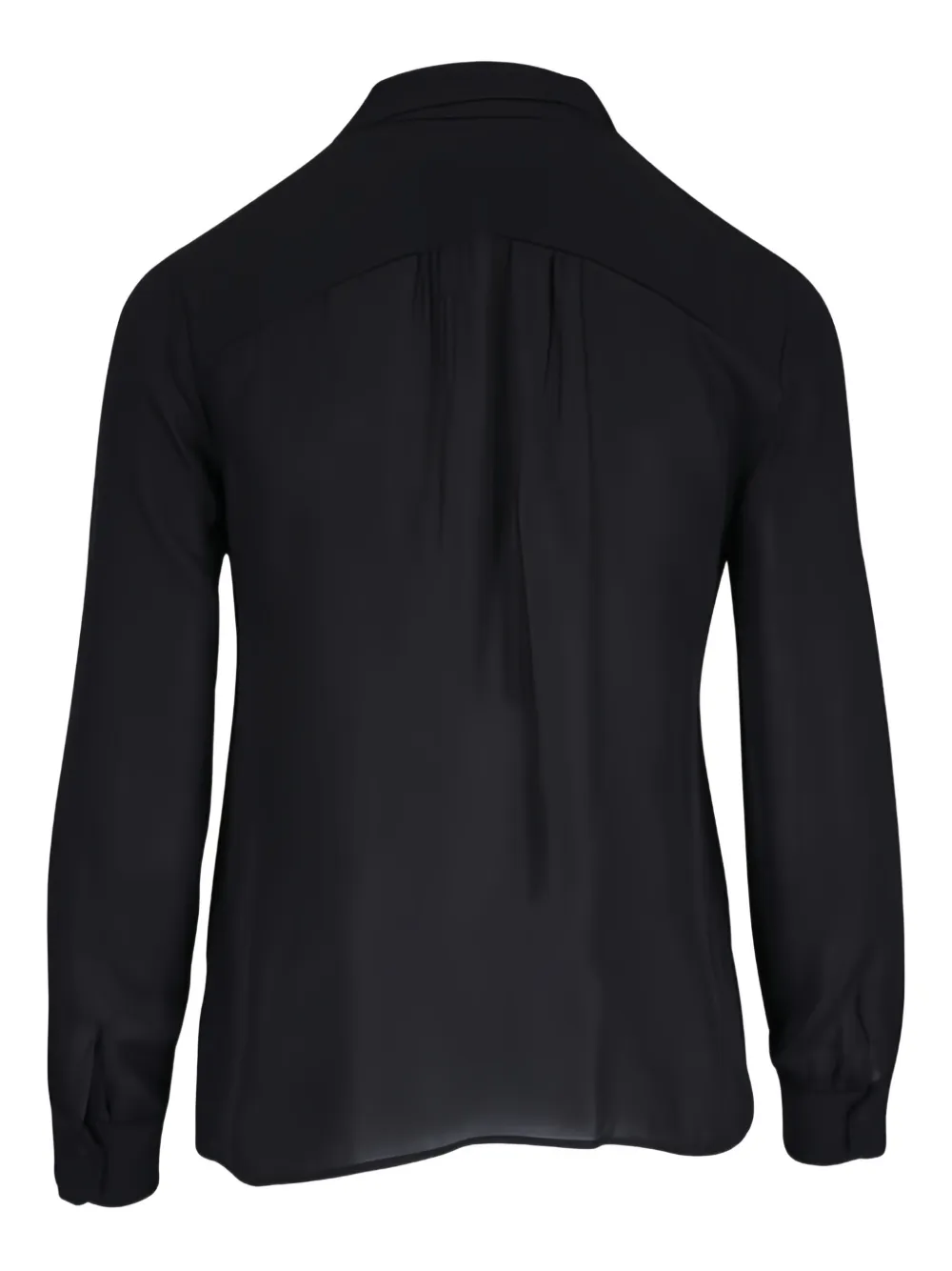 Nili Lotan tie-neck long-sleeve blouse - Zwart