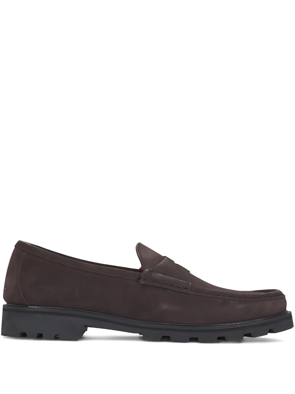 MARTIN DINGMAN Addison round-toe loafers - Braun