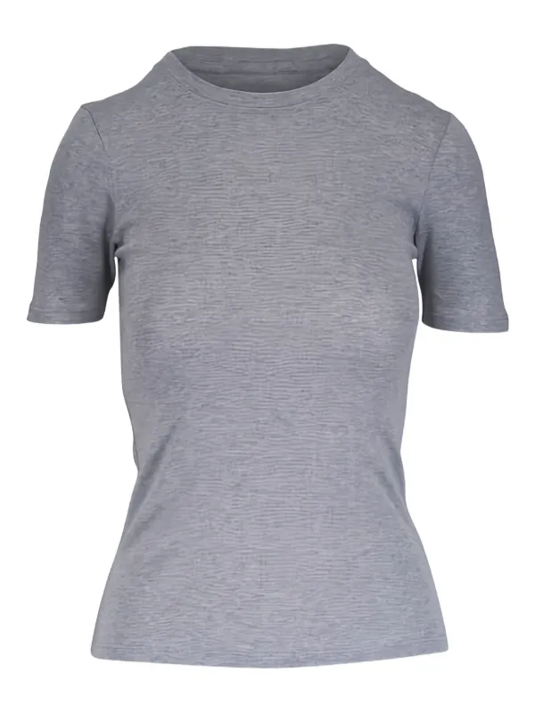 Nili Lotan Crew-neck T-shirt in Grey
