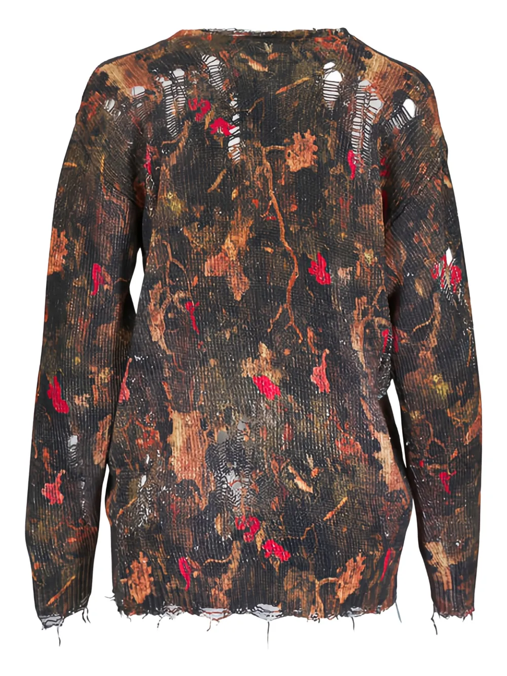 R13 distressed print cardigan | Cardigans | Image 2