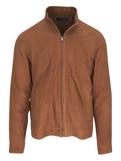 Peter Millar suede zip-up jacket