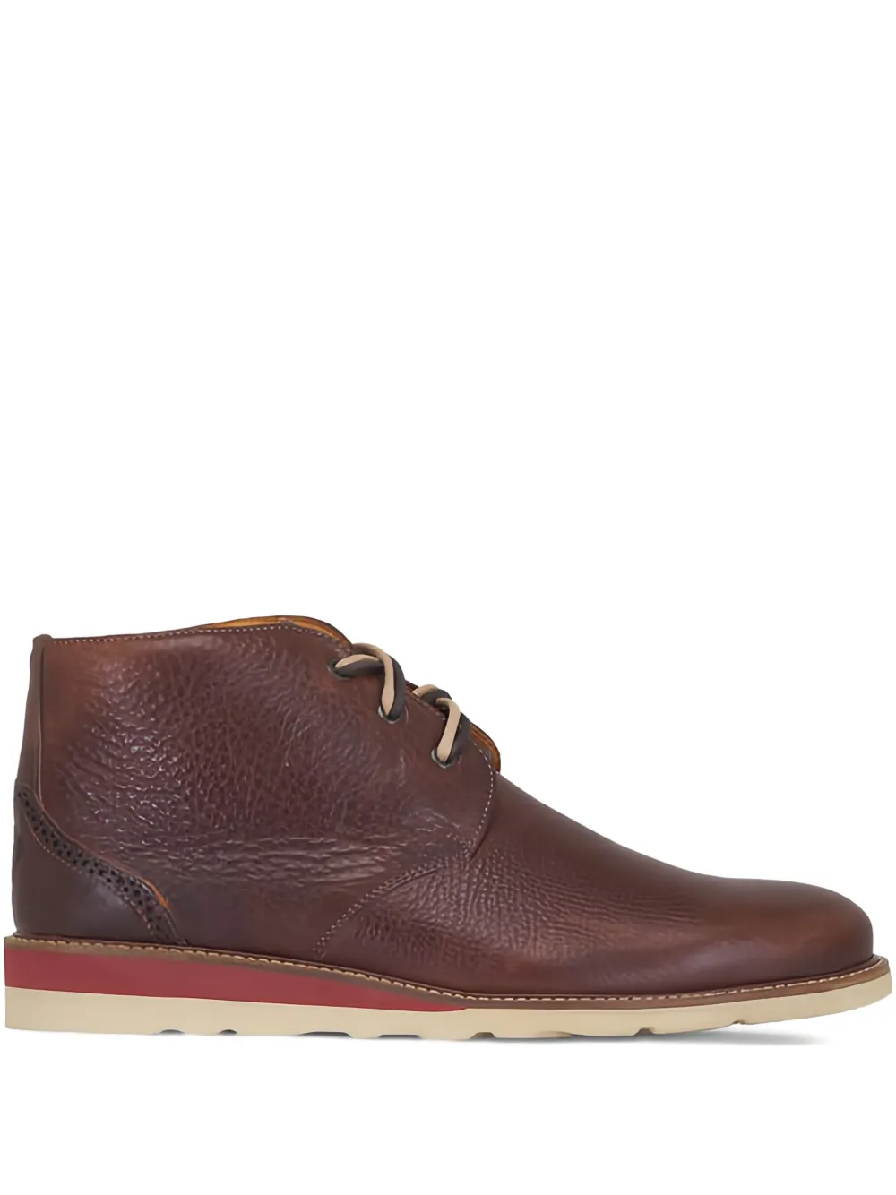 MARTIN DINGMAN textured lace-up boots | Brown | Image 1