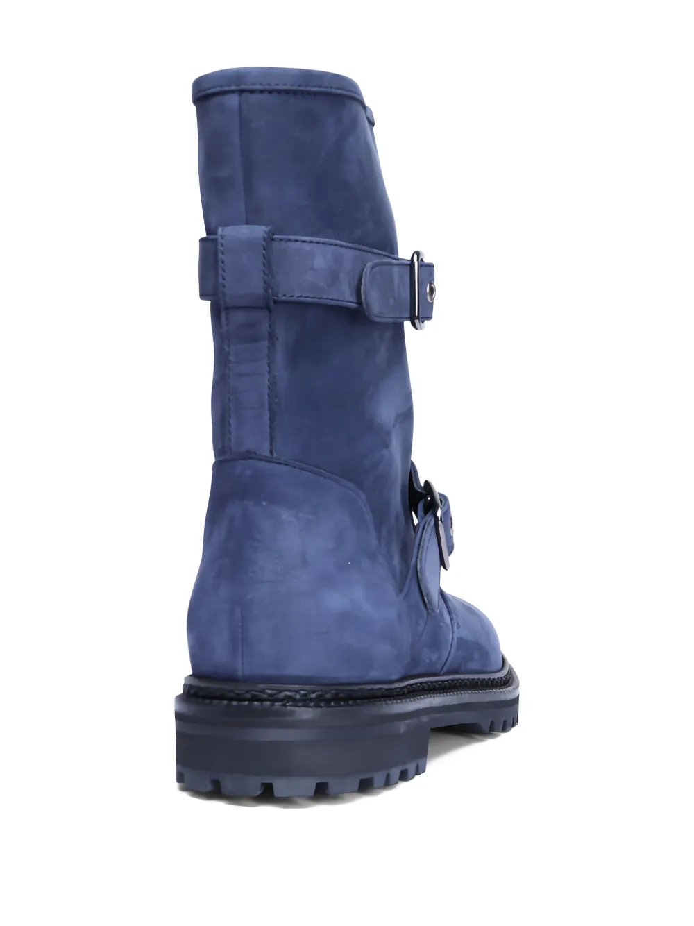 Manolo Blahnik Sulaltrosa 30 enkellaarzen met gesp Blauw