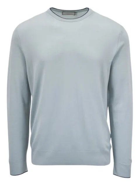 Canali ribbed-cuffs sweater