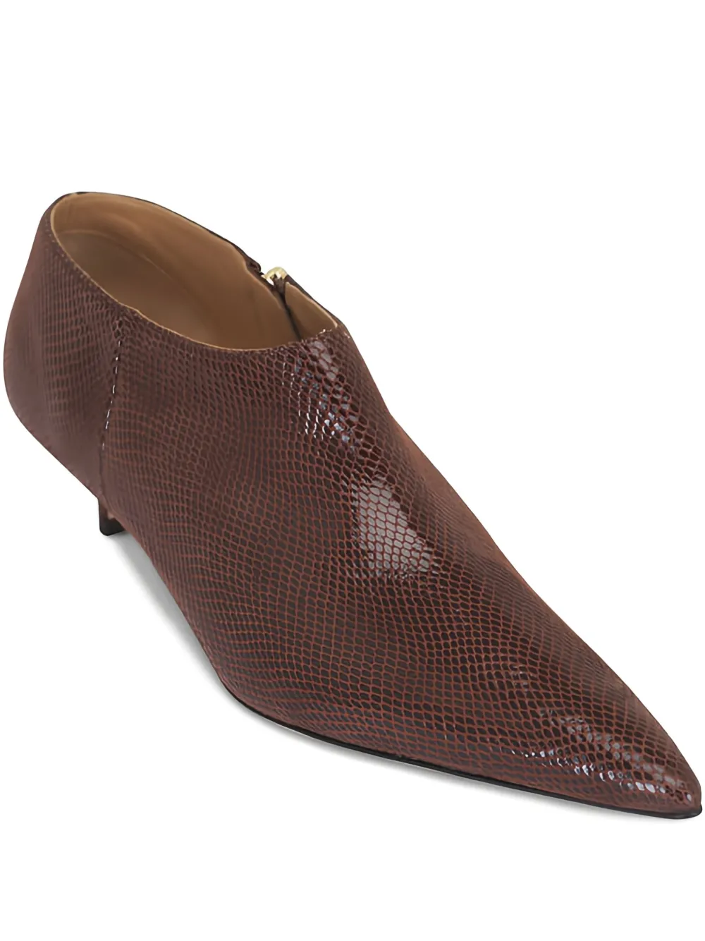 Arteana 35mm Arona Pointed-toe Lizard-effect Boots In Multi