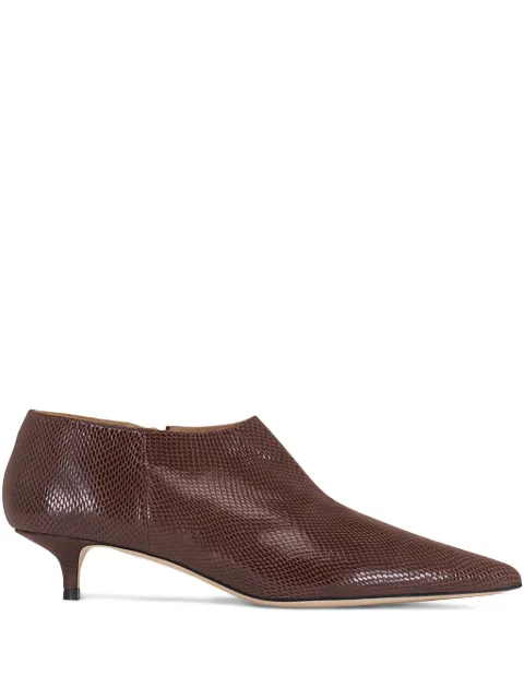 Arteana Arona pointed-toe lizard-effect boots